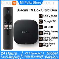 Xiaomi Mi TV Box S 3rd Gen 4K Bluetooth 5.2 Wifi6 2/32GB [EU]
