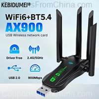 900Mbps WiFi Network Card 2.4G/5Ghz Bluetooth 5.4 Wi-Fi Dongle AX900