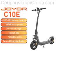 JOYOR C10E Electric Scooter 500W 48V 10.4Ah 10inch 40km/h 30-50km [EU]