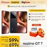 Realme GT 7 5G 12/512GB Dimensity 9400e 6.78inch 7000mAh [EU]