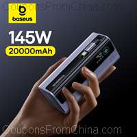 Baseus 145W Power Bank 20000mAh 100W Retractable