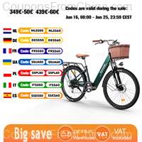Cysum Cityrun Electric Bicycle 26inch 250W 25km/h 36V 10Ah [EU]