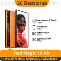 RedMagic 10 Air 16/512GB Snapdragon 8 Gen 3 6.8 inches 50 MP [EU]