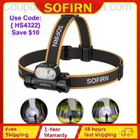 SOFIRN HS22 Headlamp 2500lm 18650 4000mAh 2700-6000K SFT25R