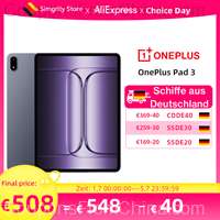 OnePlus Pad 3 Tablet 12/256GB Snapdragon 8 Elite 13.2inch 144Hz 3.4K Wi-Fi 7 Android 15 [EU]