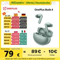 OnePlus Buds 4 TWS ANC Earbuds Bluetooth 5.4 55dB [EU]