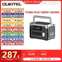 OUKITEL P1000 Plus 1800W 1024Wh Power Station [EU]