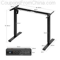 WOLTU Height Adjustable Stand Up Desk Bracket [EU]