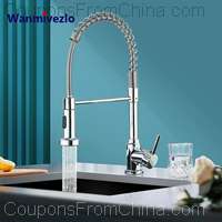 Chrome Spring Pull Down Kitchen Faucet [EU]