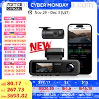 70mai 3-Channel Dash Cam T800E 4K HDR F1.55