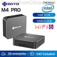SOYO M4 PRO Mini PC N150 Windows 11 Pro 16/512GB PCIe M.2 SSD WiFi 6 BT5.2 [EU]
