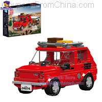 Mini Car FIAT 126P Outdoor Adventure MOC 24074 393PCS Building Blocks