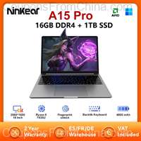 Ninkear A15 Pro 16GB 1TB Laptop 120Hz 2.5K 16 Inch Ryzen 5 7430U [EU]