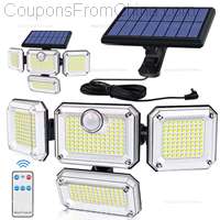 20W Solar Light 333led IP65 Waterproof Outdoor Garden Lamp