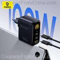 Baseus 100W Charger with Display and Cable