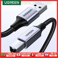 Ugreen Metal USB Printer Cable USB Type B to USB Cable 1m