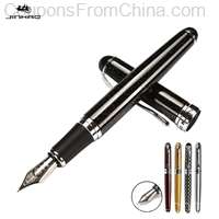 Jinhao X750 Classic Silver Clip Metal Fountain Pen 0.5mm