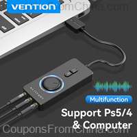 Vention USB External Sound Card 15cm