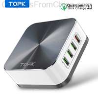 TOPK 50W QC3.0 USB Charger 8 Ports