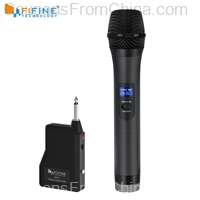 FIFINE UHF Wireless Dynamic Microphone with Receiver