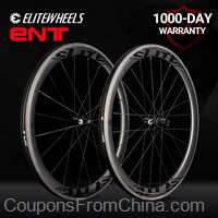 ELITEWHEELS 700c Road Bike Carbon Wheels 50mm