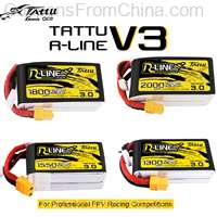 TATTU R-LINE V3.0 14.8V 1300mAh 120C 4S RC Battery