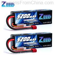 2units Zeee 5200mAh 7.4V 50C RC Battery