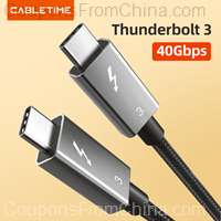 40Gbps PD 100W Thunderbolt 3 Cable 1m