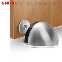 NAIERDI Stainless Steel Rubber Magnetic Door Stopper