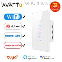 AVATTO Tuya WiFi Smart Light Switch 2 Gangs