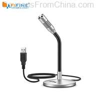 FIFINE Mini Gooseneck USB Microphone