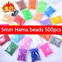 500Pcs/Bag 5mm Perler PUPUKOU Hama Beads for Kids Education