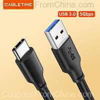 CABLETIME USB Type-C Cable 3A 1m