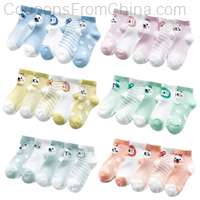 5Pairs/lot Toddler Baby Socks