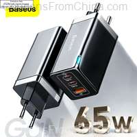 Baseus GAN 65W USB-C Charger 3 Ports