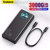 Baseus Power Bank 30000mAh 65W PD QC3.0 with 100W Cable