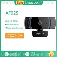 PAPALOOK AF925 1080P Full HD Autofocus Webcam