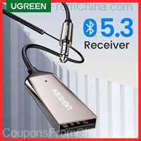 UGREEN Bluetooth 5.3 Receiver Adapter AUX 3.5mm