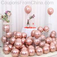 25 pcs. Rose Gold Metal Balloons 12inch