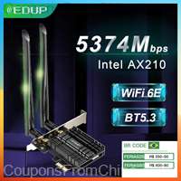 EDUP EP-9651GS 5374Mbps AX210 Wireless WiFi Adapter Bluetooth 5.3
