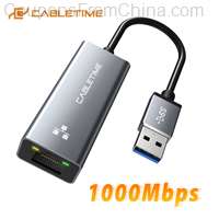 CABLETIME USB 3.0 Ethernet Adapter LAN RJ45 1000Mbps