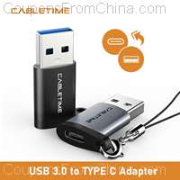 CABLETIME USB 3.0 to Type-C Female Adapter